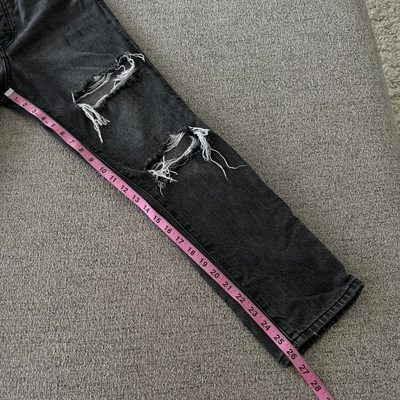 BDG High-Waisted Slim Straight Jean Washed Black - Picture 10 of 11